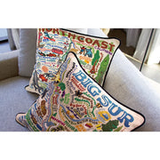 Quirks! Pillows North Coast Hand-Embroidered Pillow