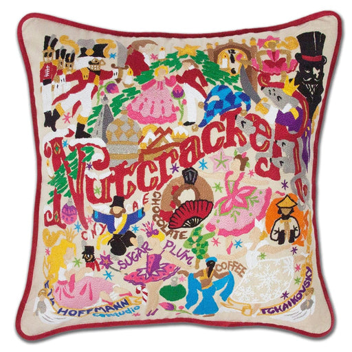 Quirks! Pillows Nutcracker Hand-Embroidered Pillow