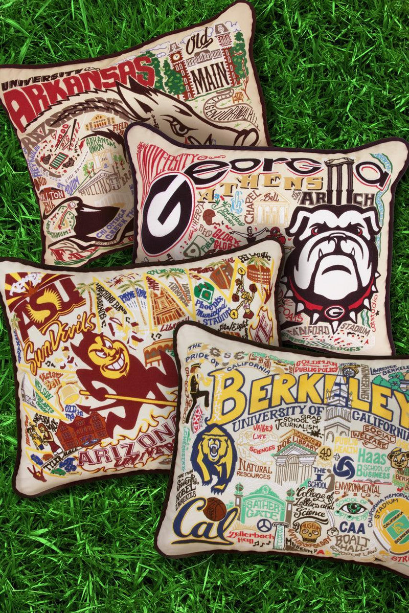 Quirks! Pillows Oklahoma State University Collegiate Hand-Embroidered Pillow
