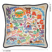 Quirks! Pillows Orange County Hand-Embroidered Pillow