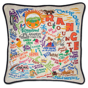 Quirks! Pillows Orange County Hand-Embroidered Pillow