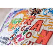 Quirks! Pillows Orange County Hand-Embroidered Pillow