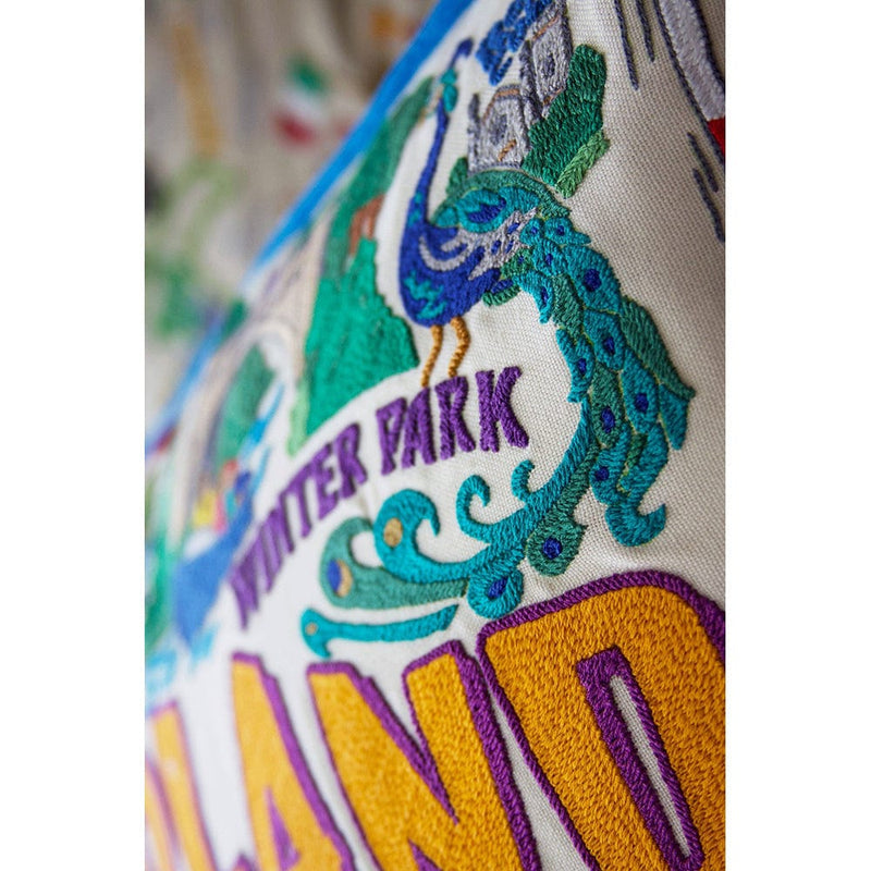 Quirks! Pillows Orlando Hand-Embroidered Pillow