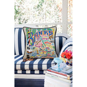 Quirks! Pillows Outer Banks Hand-Embroidered Pillow