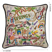Quirks! Pillows Palm Springs Hand-Embroidered Pillow