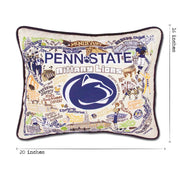 Quirks! Pillows Penn State University Collegiate Hand-Embroidered Pillow