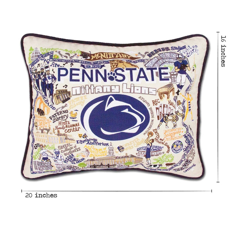 Quirks! Pillows Penn State University Collegiate Hand-Embroidered Pillow