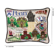 Quirks! Pillows Pennsylvania, University of Collegiate Embroidered Pillow by CatStudio