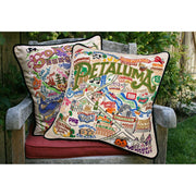 Quirks! Pillows Petaluma Hand-Embroidered Pillow
