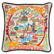Quirks! Pillows Phoenix Hand-Embroidered Pillow