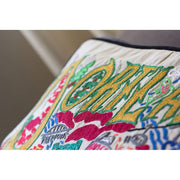 Quirks! Pillows Portland Hand-Embroidered Pillow