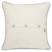 Quirks! Pillows Provincetown Hand-Embroidered Pillow