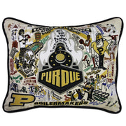 Quirks! Pillows Purdue University Collegiate Hand-Embroidered Pillow