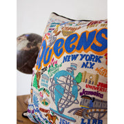 Quirks! Pillows Queens Hand-Embroidered Pillow