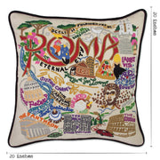 Quirks! Pillows Roma Hand-Embroidered Pillow