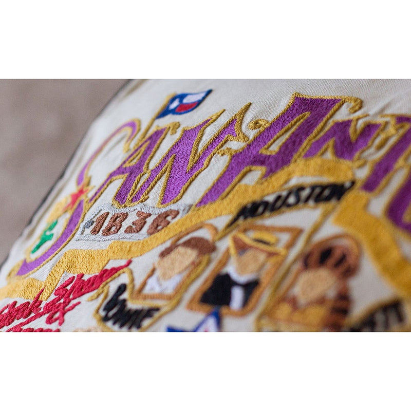 Quirks! Pillows San Antonio, TX Hand-Embroidered Pillow