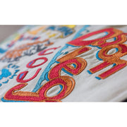 Quirks! Pillows San Diego, CA Hand-Embroidered Pillow