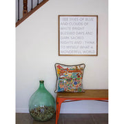 Quirks! Pillows San Francisco City Hand-Embroidered Pillow by CatStudio
