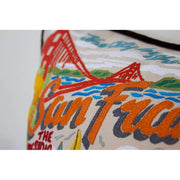 Quirks! Pillows San Francisco City Hand-Embroidered Pillow by CatStudio