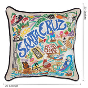 Quirks! Pillows Santa Cruz Hand-Embroidered Pillow