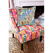 Quirks! Pillows Santa Cruz Hand-Embroidered Pillow