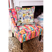 Quirks! Pillows Santa Monica, CA Hand-Embroidered Pillow
