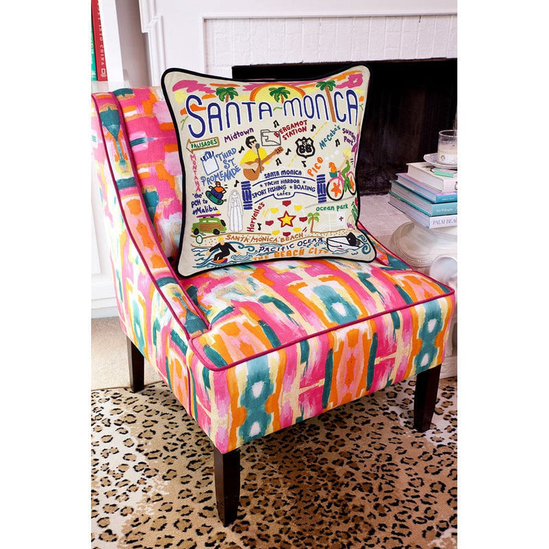 Quirks! Pillows Santa Monica, CA Hand-Embroidered Pillow