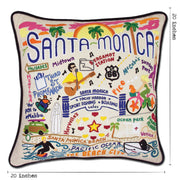 Quirks! Pillows Santa Monica, CA Hand-Embroidered Pillow