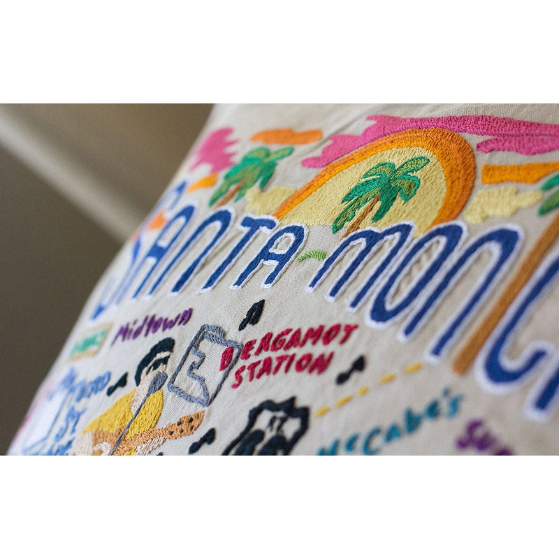 Quirks! Pillows Santa Monica, CA Hand-Embroidered Pillow