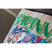 Quirks! Pillows Savannah Hand-Embroidered Pillow by CatStudio
