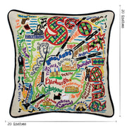 Quirks! Pillows Scotland Hand-Embroidered Pillow