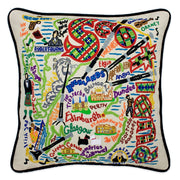 Quirks! Pillows Scotland Hand-Embroidered Pillow