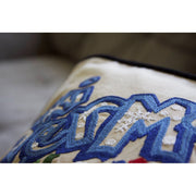 Quirks! Pillows Ski Vermont Hand-Embroidered Pillow