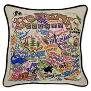 Quirks! Pillows Sonoma County, CA Hand-Embroidered Pillow