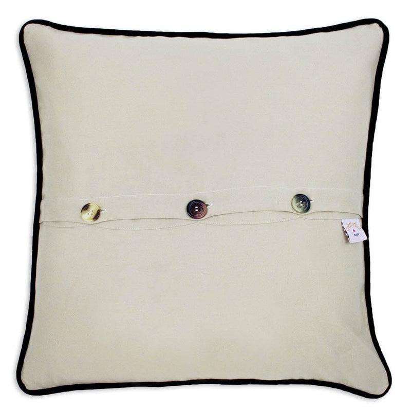 Quirks! Pillows Sonoma County Hand-Embroidered Pillow by CatStudio