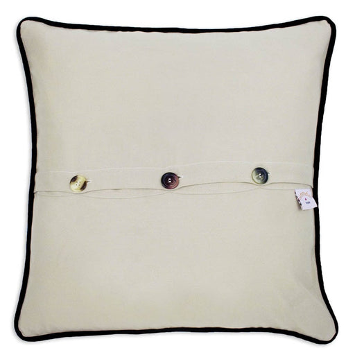 Quirks! Pillows Sonoma County Hand-Embroidered Pillow by CatStudio