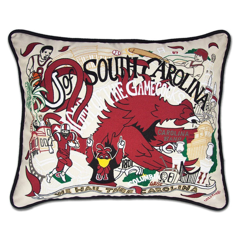Quirks! Pillows South Carolina, University of Collegiate Hand-Embroidered Pillow