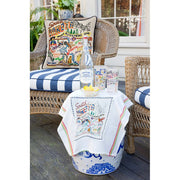 Quirks! Pillows South Dakota Hand-Embroidered Pillow