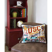 Quirks! Pillows Southern California, University of (USC) Collegiate Embroidered Pillow by CatStudio