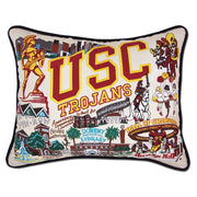 Quirks! Pillows Southern California, University of (USC) Collegiate Embroidered Pillow by CatStudio