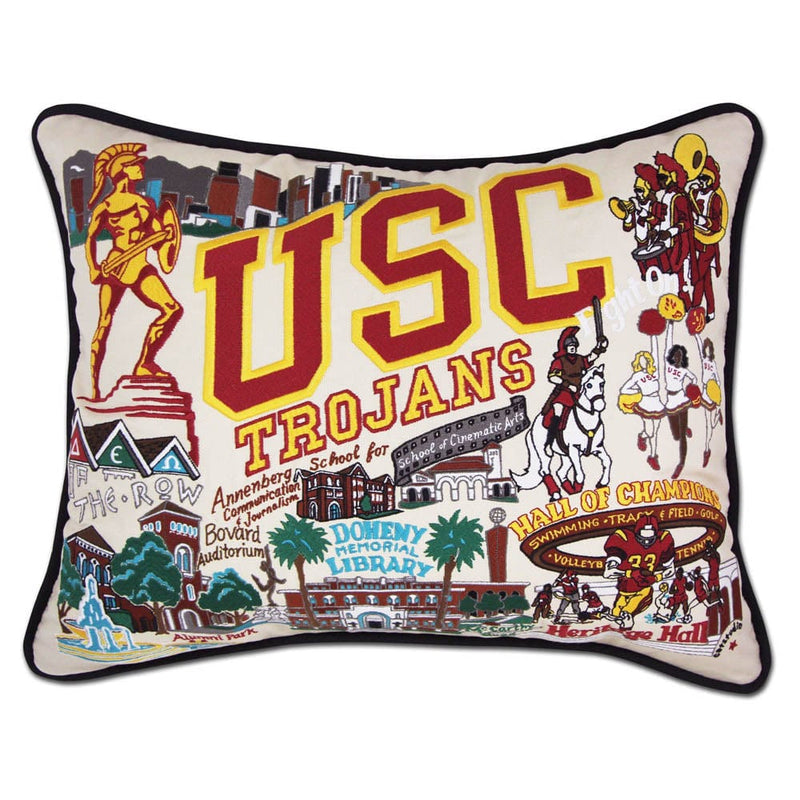 Quirks! Pillows Southern California, University of (USC) Collegiate Embroidered Pillow by CatStudio