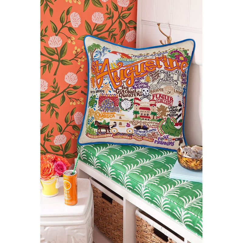 Quirks! Pillows St. Augustine, FL Hand-Embroidered Pillow