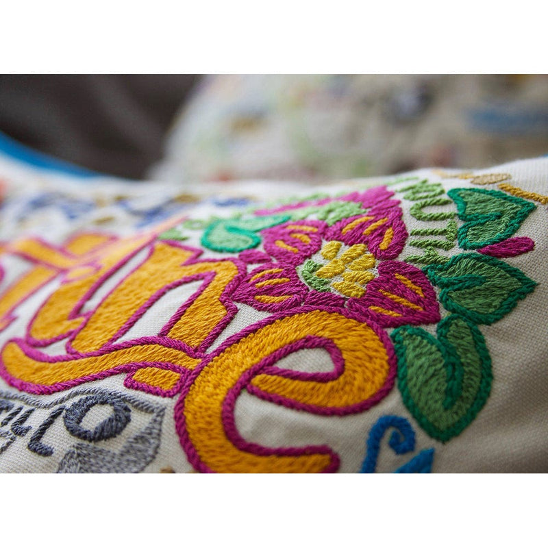 Quirks! Pillows St. Augustine, FL Hand-Embroidered Pillow
