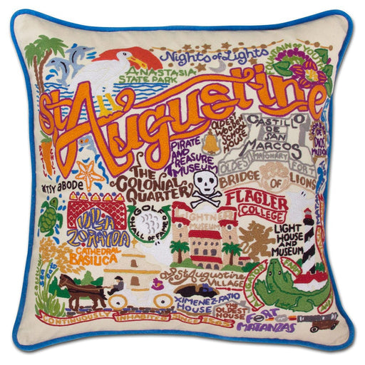 Quirks! Pillows St. Augustine, FL Hand-Embroidered Pillow