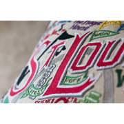 Quirks! Pillows St. Louis Hand-Embroidered Pillow by CatStudio