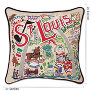 Quirks! Pillows St. Louis Hand-Embroidered Pillow by CatStudio