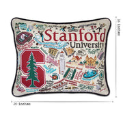 Quirks! Pillows Stanford University Collegiate Hand-Embroidered Pillow