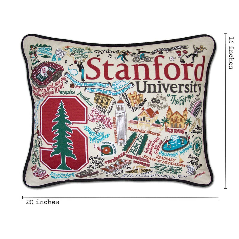 Quirks! Pillows Stanford University Collegiate Hand-Embroidered Pillow