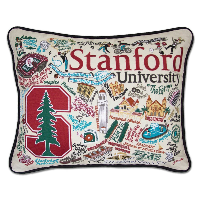 Quirks! Pillows Stanford University Collegiate Hand-Embroidered Pillow