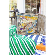 Quirks! Pillows Summer Colorado Hand-Embroidered Pillow